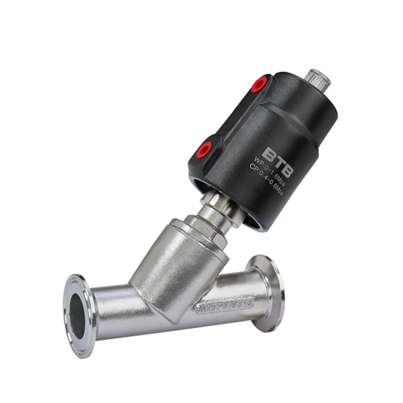 Quick installation aluminum cylinder angle seat valve
