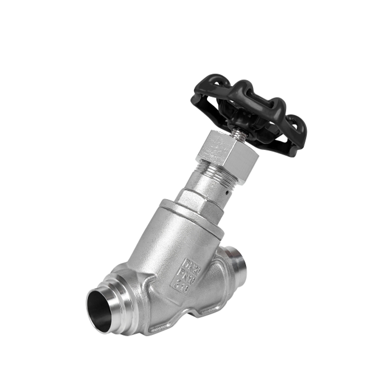 Manual welding angle seat valve
